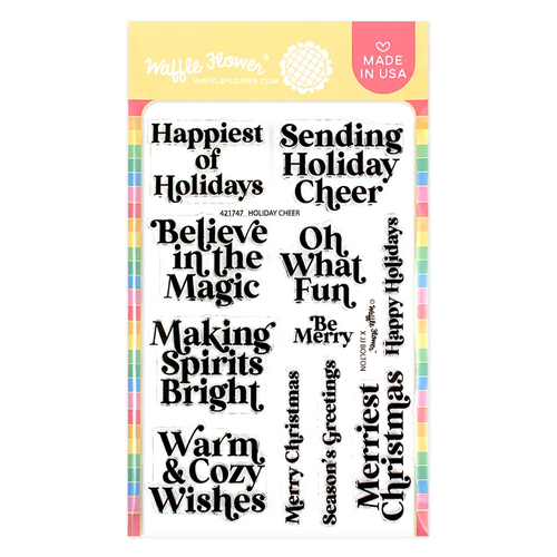 Waffle Flower Holiday Cheer Stamp Set 