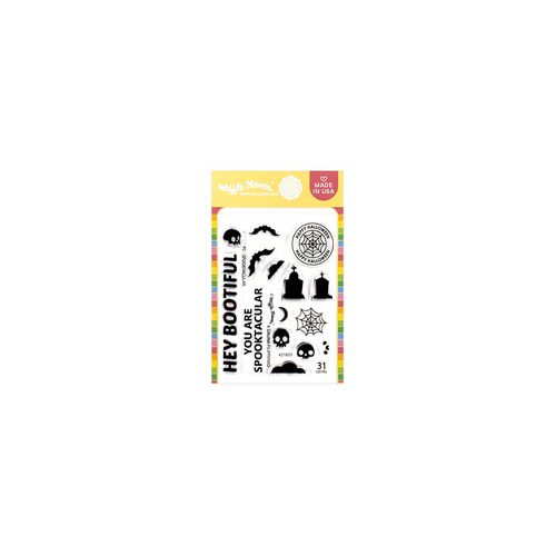 Waffle Flower Postage Collage Spooktacular Stamp Set