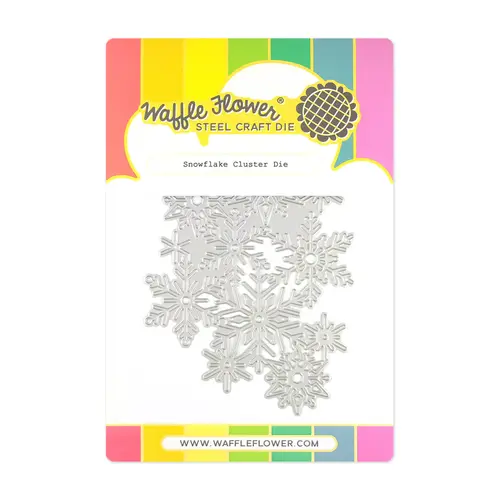 Waffle Flower Snowflake Cluster Die